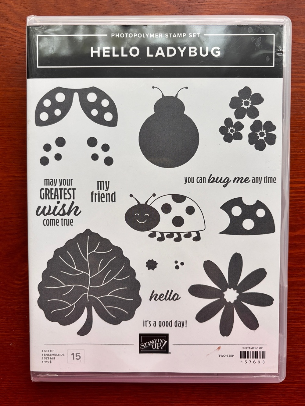 Stampin' Up! Hello Ladybug Stamp Set - Cling
